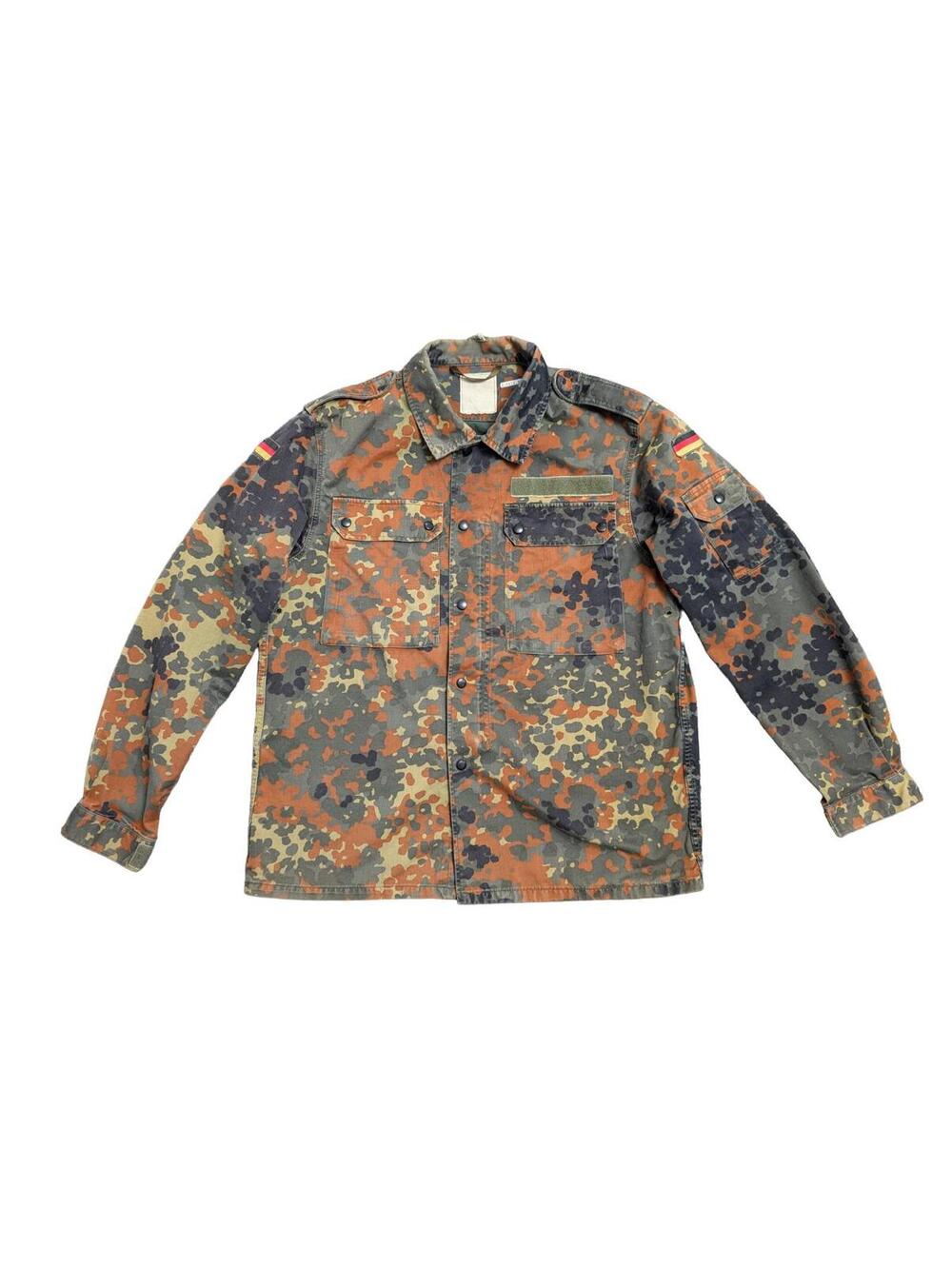 German Army Bundeswehr Flecktarn Camo Field Shirt - Large